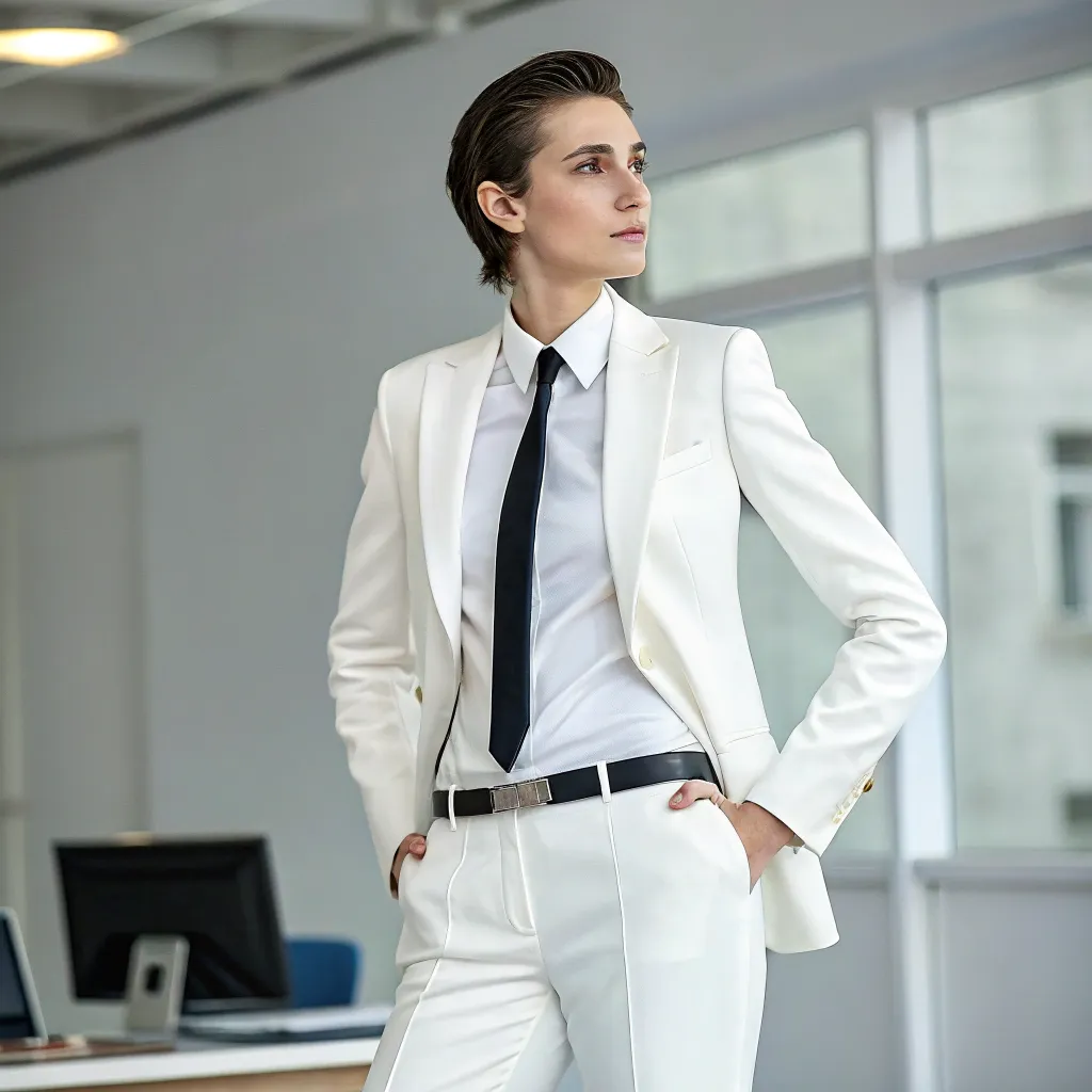 Young professional in a clean outfit